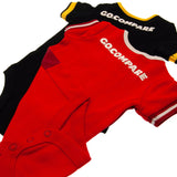Wales RU Short Sleeve Bodysuit Twin Pack: 4 - Baby Clothing By Gift Moments
