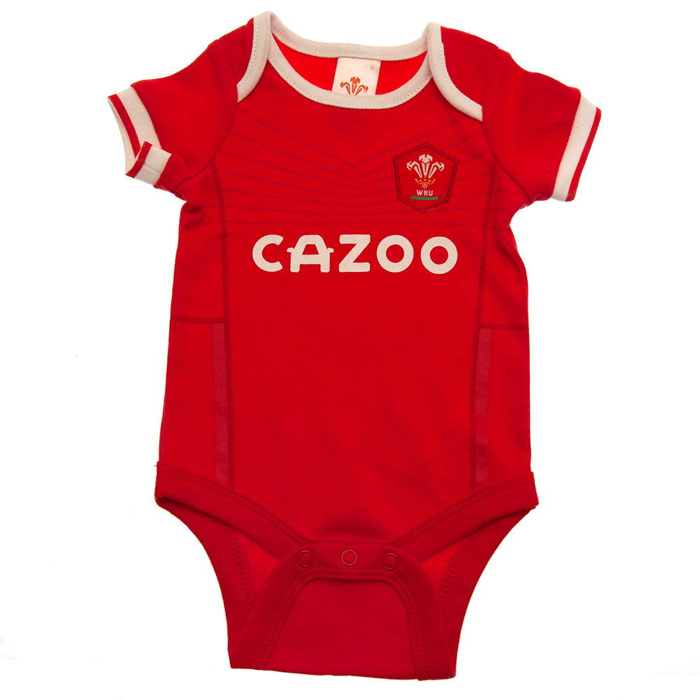 Wales RU 2 Pack Bodysuit 6 9 Mths PC: 2 Baby Clothing By Gift Moments