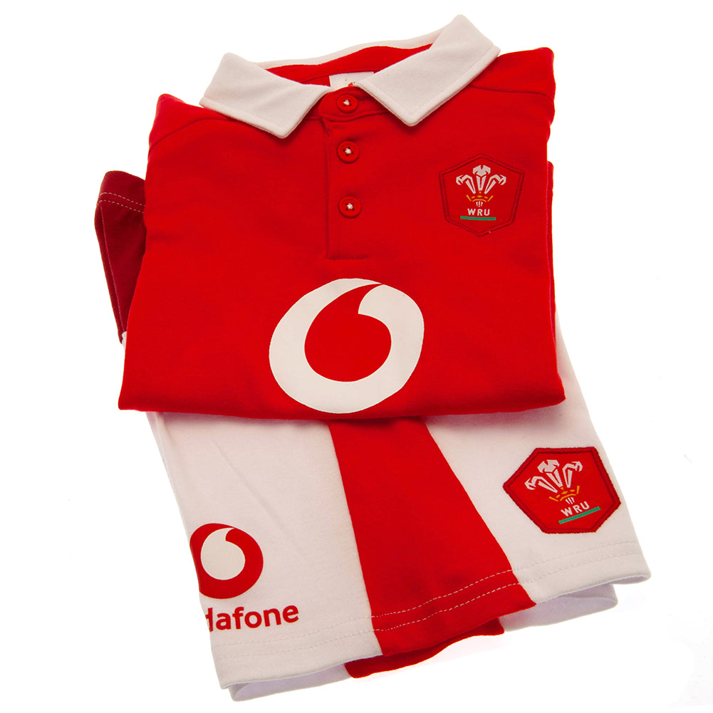 Wales RU Shirt & Short Set 6/9 mths SP: 6 - Baby Clothing By Gift Moments