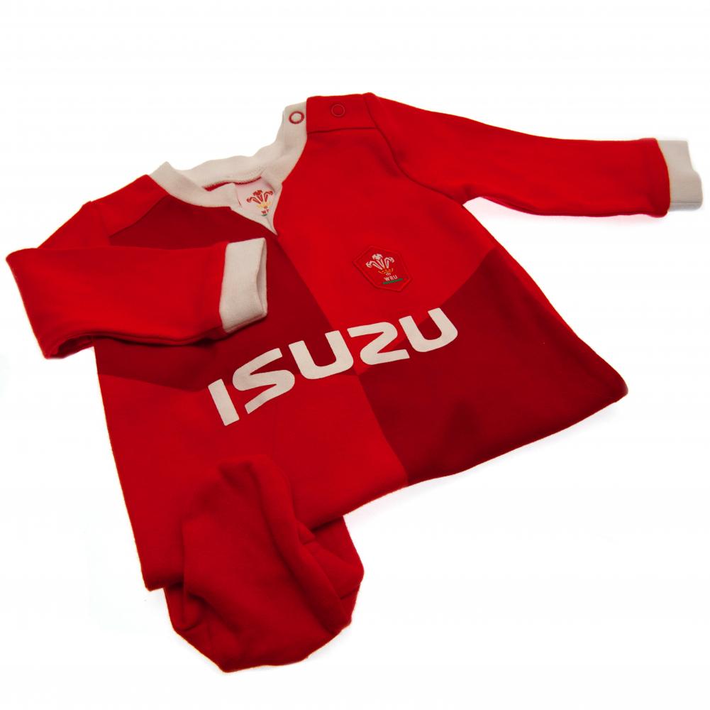 Wales RU Sleepsuit 9/12 mths QT: 2 - Baby Clothing By Gift Moments