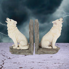 Wardens of the North White Wolf Bookends - Shop Bookends At Gift Moments - 1