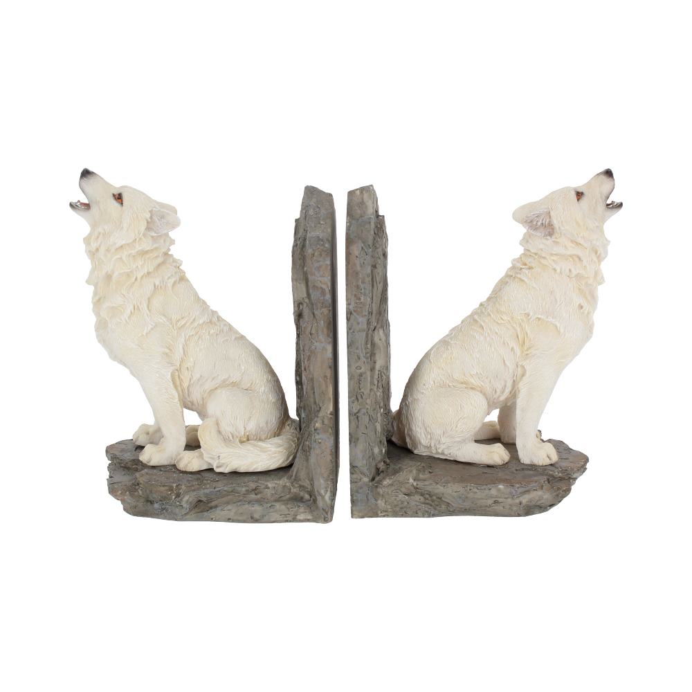 Wardens of the North White Wolf Bookends - Shop Bookends At Gift Moments - 2