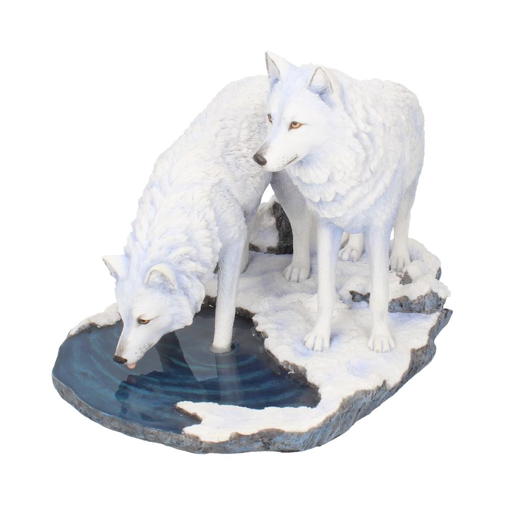 Warriors of Winter Wolf Figurine by Lisa Parker Snowy Wolf Ornament: 3 - Figurines Large (30-50cm) By Lisa Parker