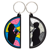 Wednesday 2pk Friendship PVC Keyring Set: 1 - Keyrings By Wednesday