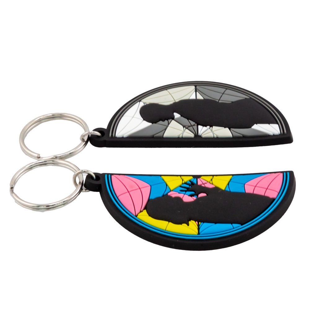 Wednesday 2pk Friendship PVC Keyring Set: 2 - Keyrings By Wednesday