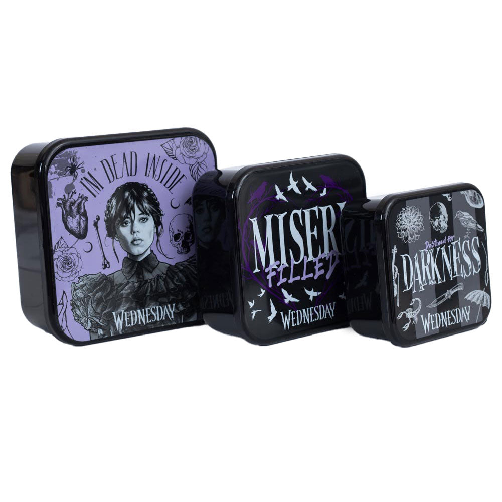 Wednesday 3 in 1 Snack Pots - Shop Lunch Boxes & Bags At Gift Moments - 1