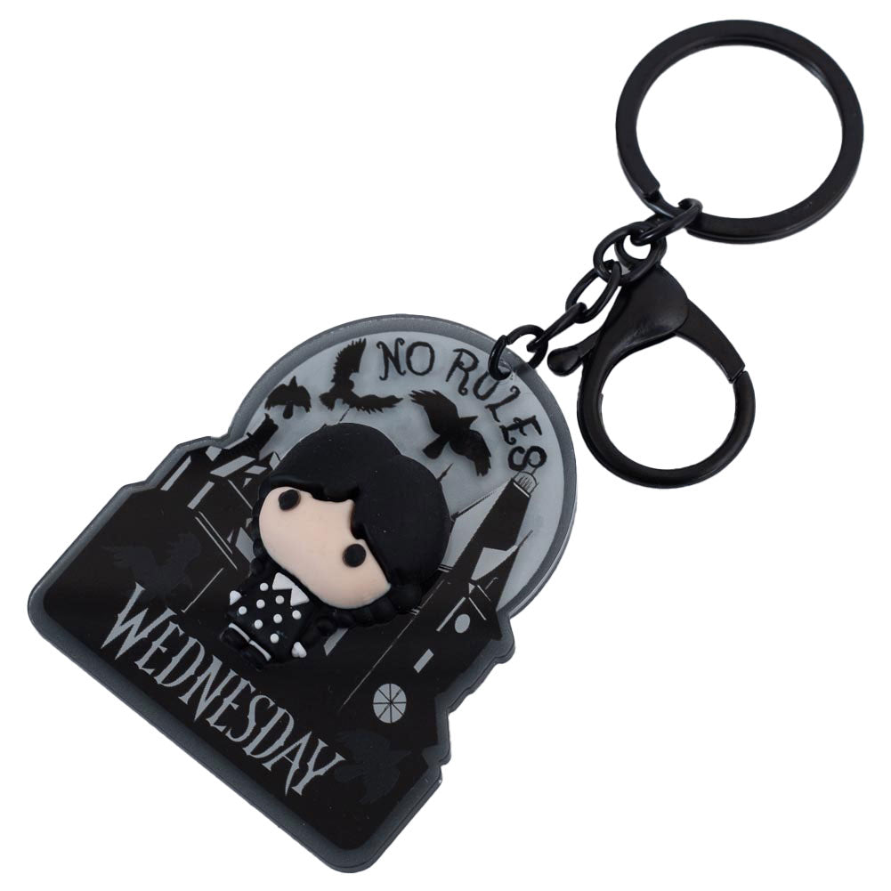Wednesday 3D Chibi Keyring: 2 - Keyrings By Wednesday