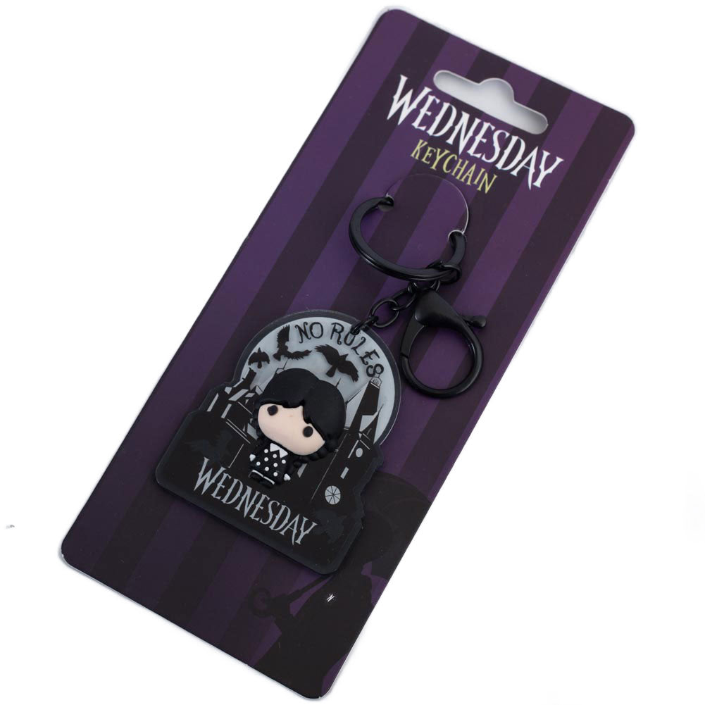 Wednesday 3D Chibi Keyring: 3 - Keyrings By Wednesday