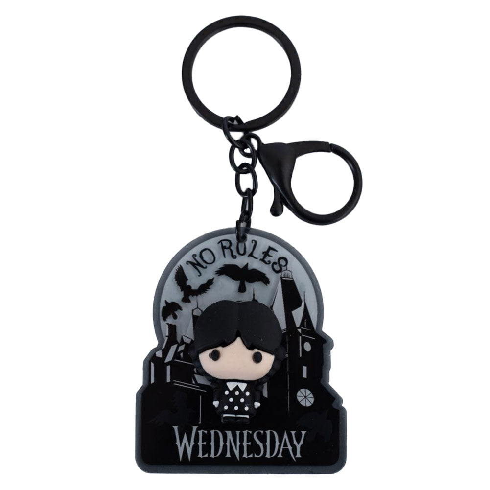 Wednesday 3D Chibi Keyring: 1 - Keyrings By Wednesday