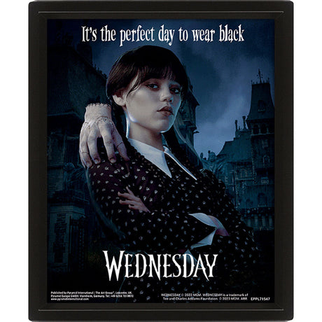 Wednesday 3D Lenticular Framed Picture: 2 - Wall Art By Wednesday