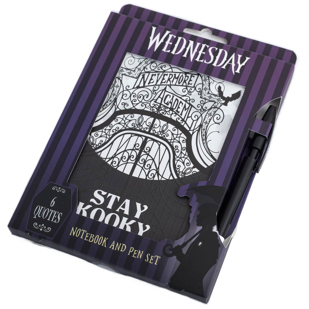 Wednesday Notebook & Pen Set: 5 - Notebooks By Wednesday