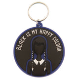 Wednesday Happy Colour PVC Keyring: 1 Keyrings By Wednesday