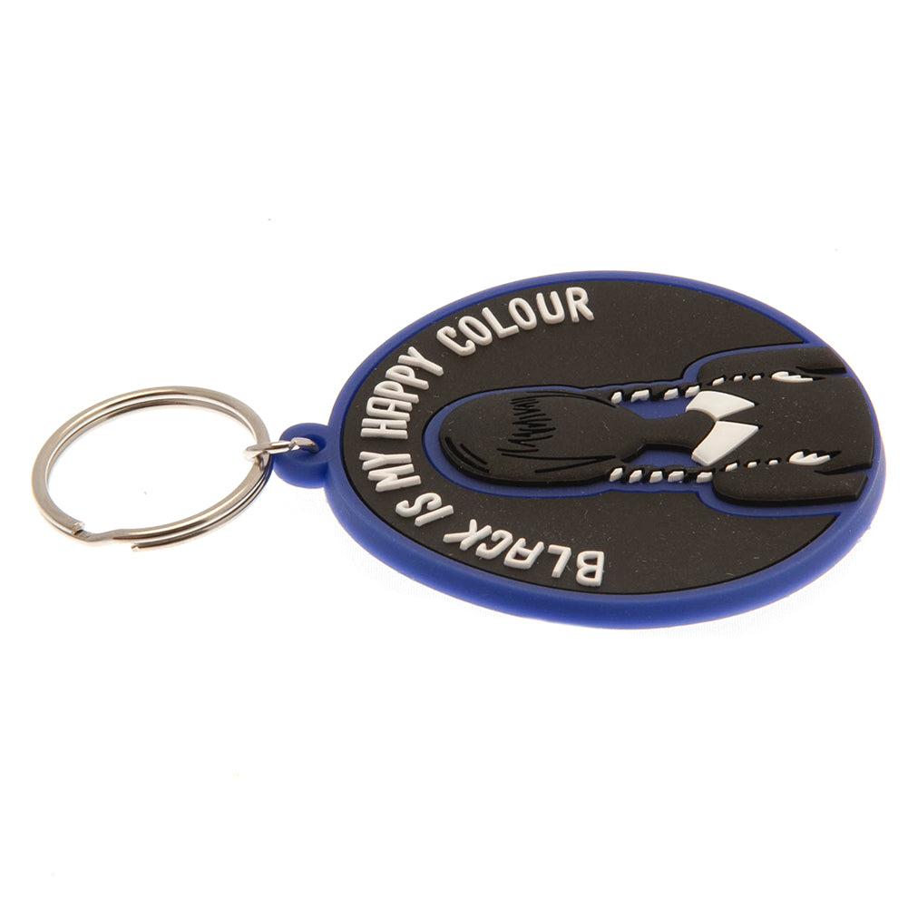 Wednesday Happy Colour PVC Keyring: 2 Keyrings By Wednesday