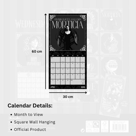 Wednesday Square Calendar 2026: 5 - Calendars By Wednesday