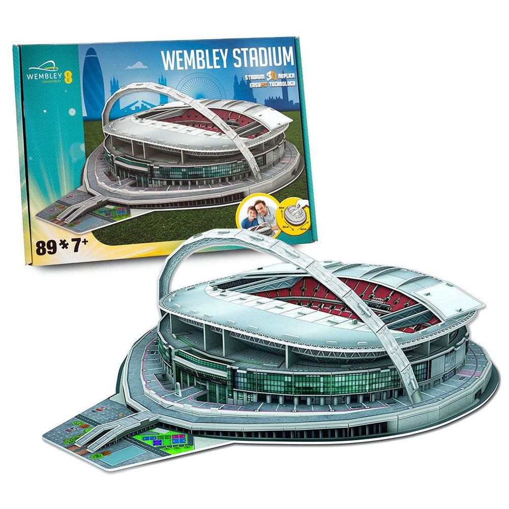 Wembley 3D Stadium Puzzle - 89 Pieces: 1 - Puzzles & Games By England