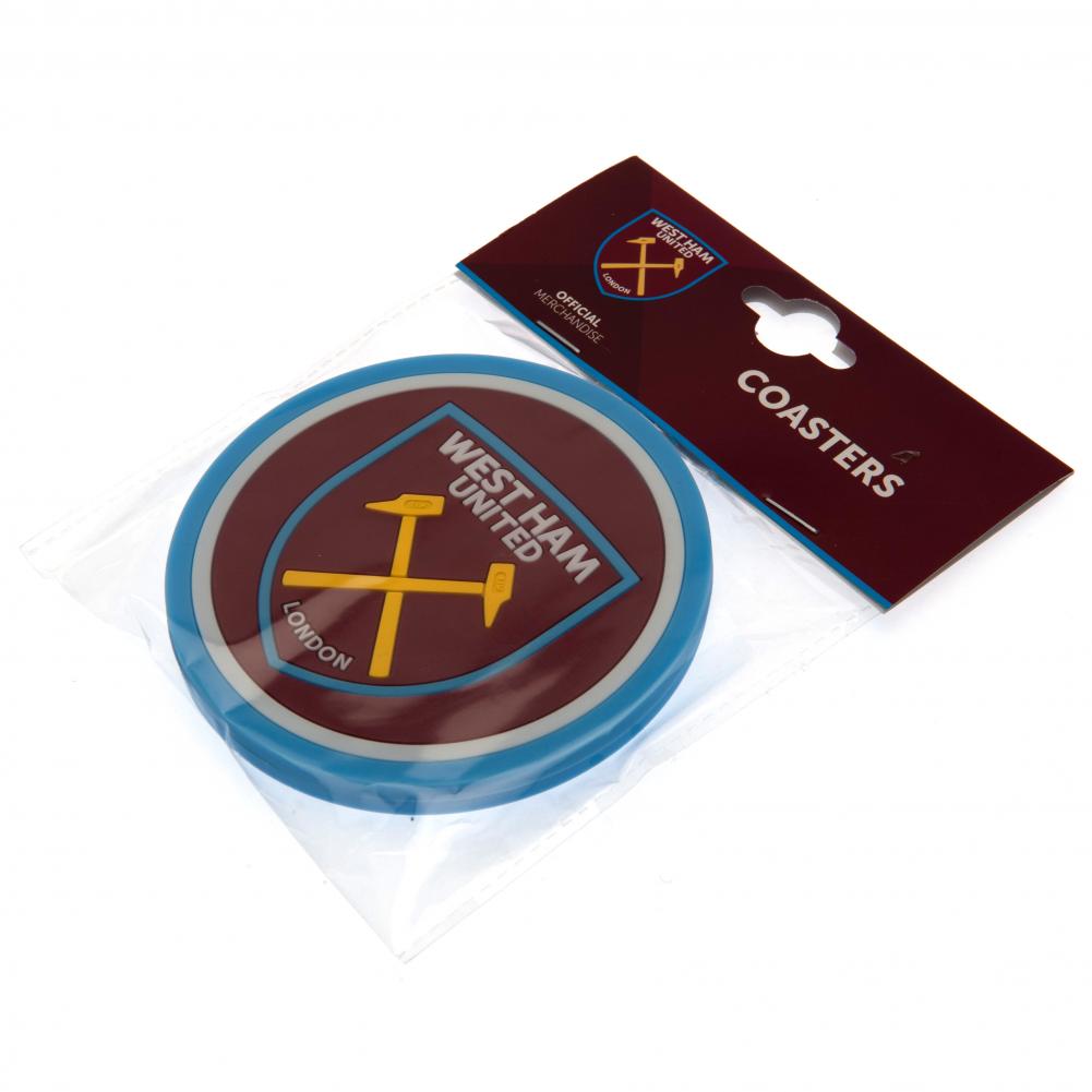 West Ham United FC 2pk Coaster Set: 3 - Coasters By West Ham United