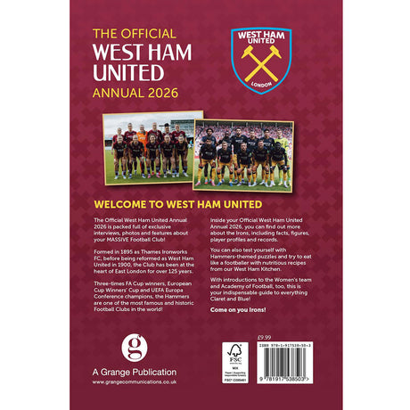 West Ham United FC Annual 2026: 4 - Books By West Ham United