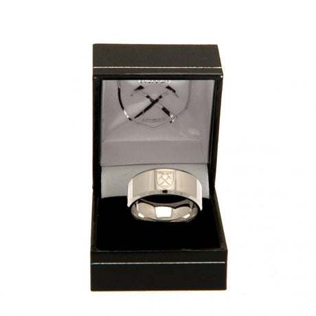 West Ham United FC Band Ring Medium: 1 - Jewellery By West Ham United