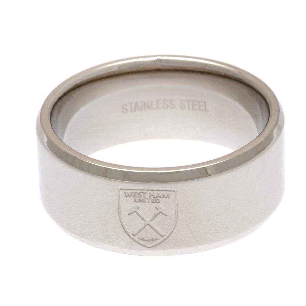 West Ham United FC Band Ring Small: 1 - Jewellery By West Ham United