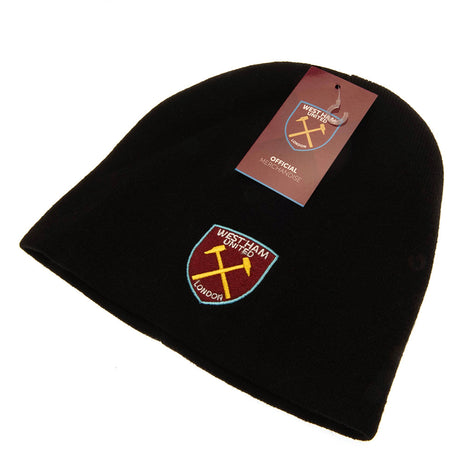 West Ham United FC Black Beanie: 3 - Caps & Hats By West Ham United