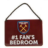 West Ham United FC Bedroom Sign No1 Fan: 2 - Bedroom By West Ham United