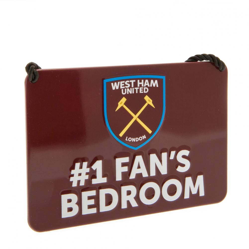 West Ham United FC Bedroom Sign No1 Fan: 1 - Bedroom By West Ham United