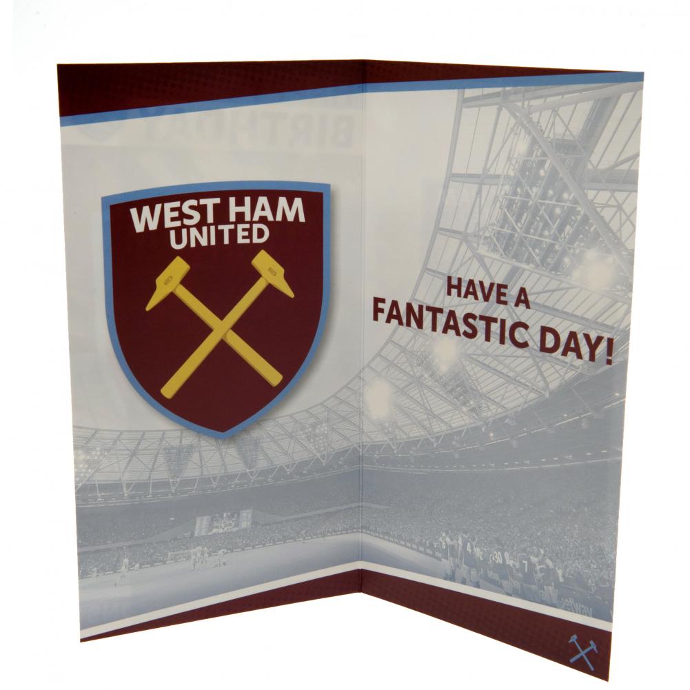 West Ham United FC Stadium Birthday Card: 3 - Greeting Cards By West Ham United