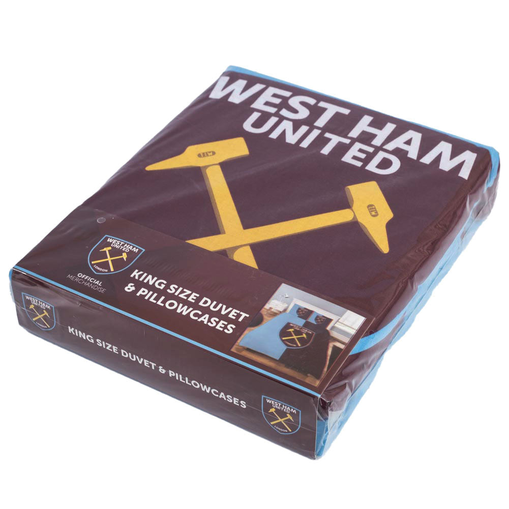 West Ham United FC Colour Split King Duvet Set: 4 - Bedroom By West Ham United