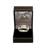 West Ham United FC Colour Stripe Ring Medium: 3 - Jewellery By West Ham United