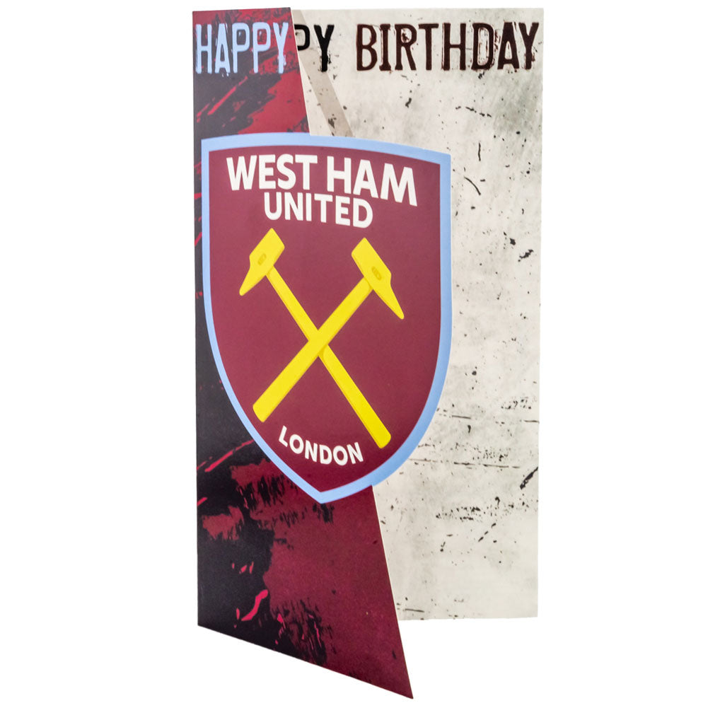 West Ham United FC Crest Birthday Card: 2 - Greeting Cards By West Ham United