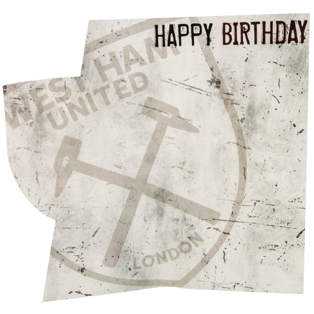 West Ham United FC Crest Birthday Card: 3 - Greeting Cards By West Ham United