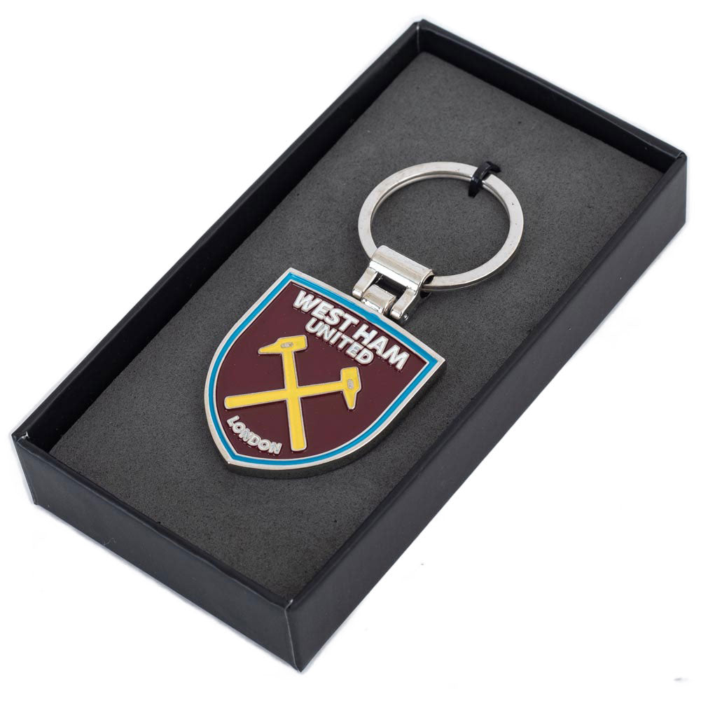 West Ham United FC Boxed Crest Keyring: 3 - Keyrings By West Ham United