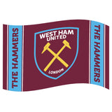 West Ham United FC Crest Stripe Flag: 1 - Flags & Banners By West Ham United
