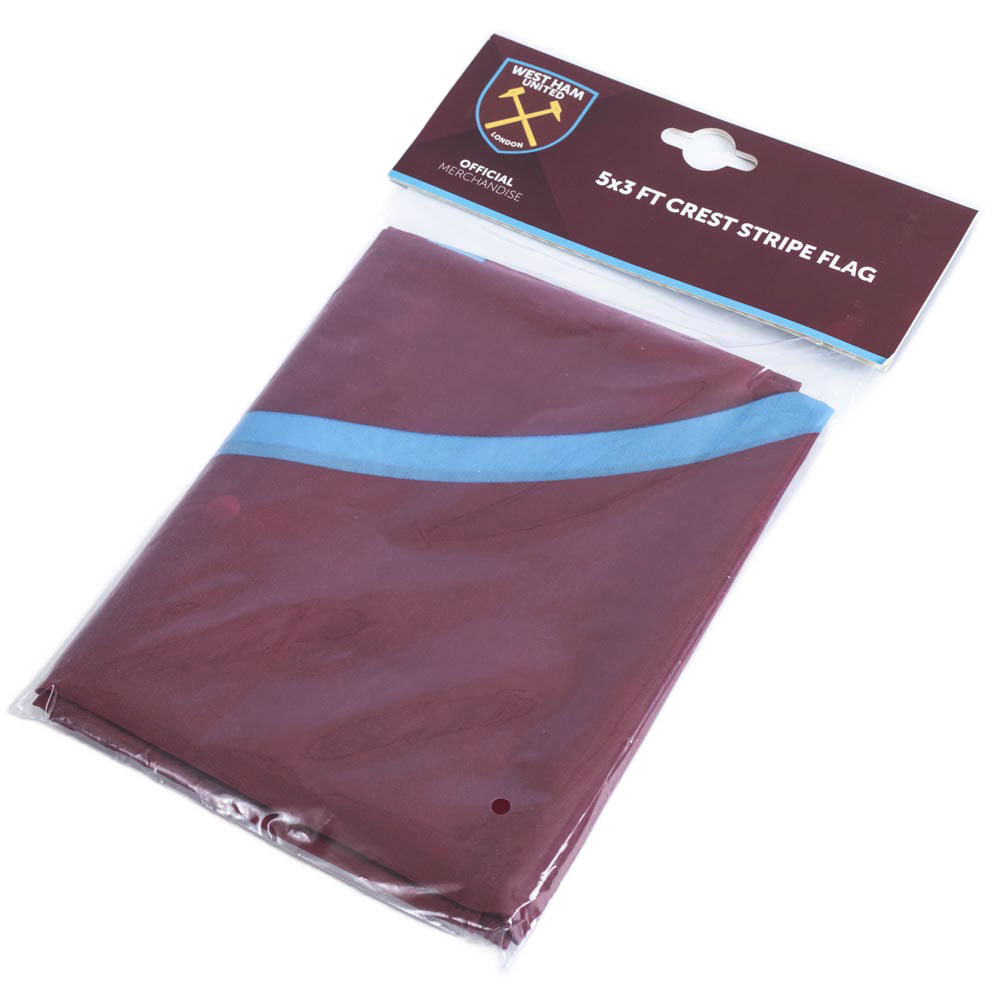 West Ham United FC Crest Stripe Flag: 3 - Flags & Banners By West Ham United