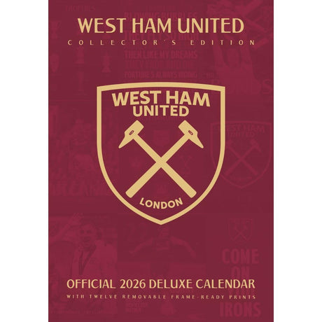 West Ham United FC Deluxe Calendar 2026: 1 - Calendars By West Ham United