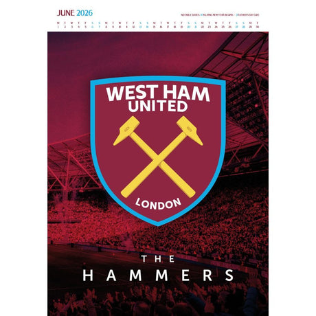 West Ham United FC Deluxe Calendar 2026: 3 - Calendars By West Ham United