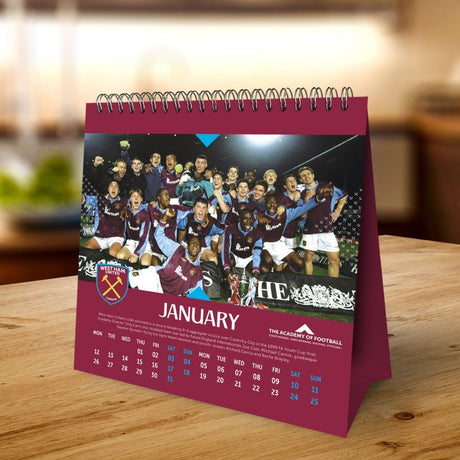 West Ham United FC Desktop Calendar 2026: 4 - Calendars By West Ham United