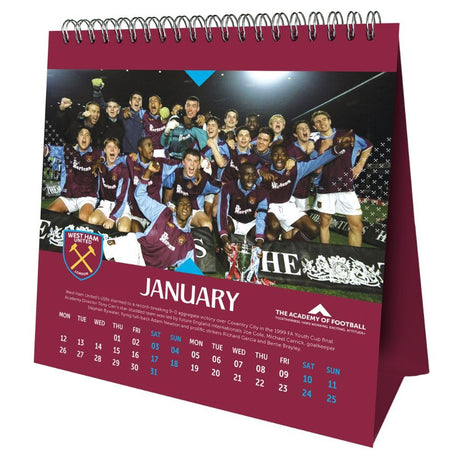 West Ham United FC Desktop Calendar 2026: 2 - Calendars By West Ham United
