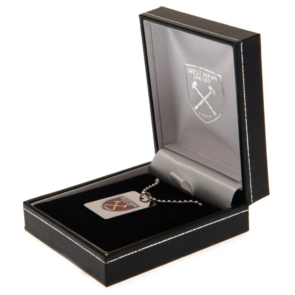 West Ham United FC Enamel Crest Dog Tag & Chain: 1 - Jewellery By West Ham United