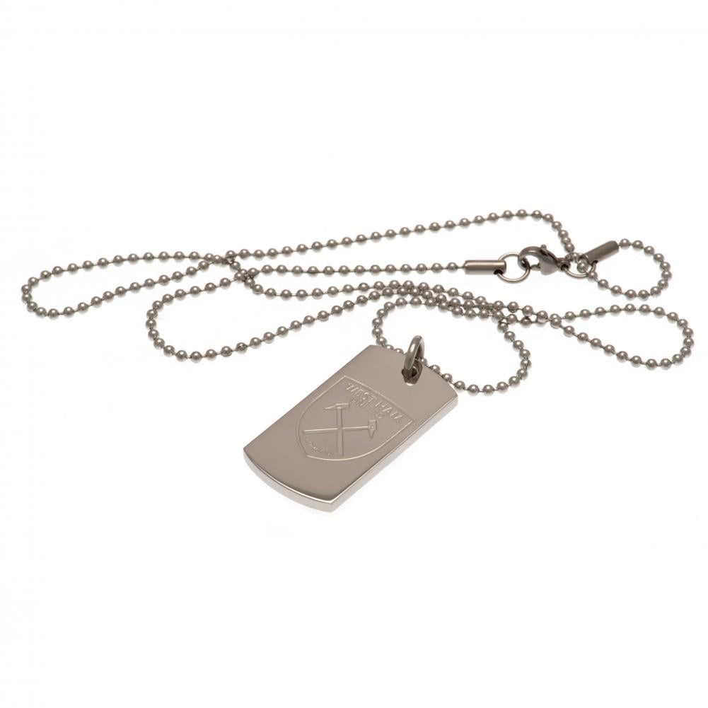 West Ham United FC Engraved Dog Tag & Chain: 3 - Jewellery By West Ham United