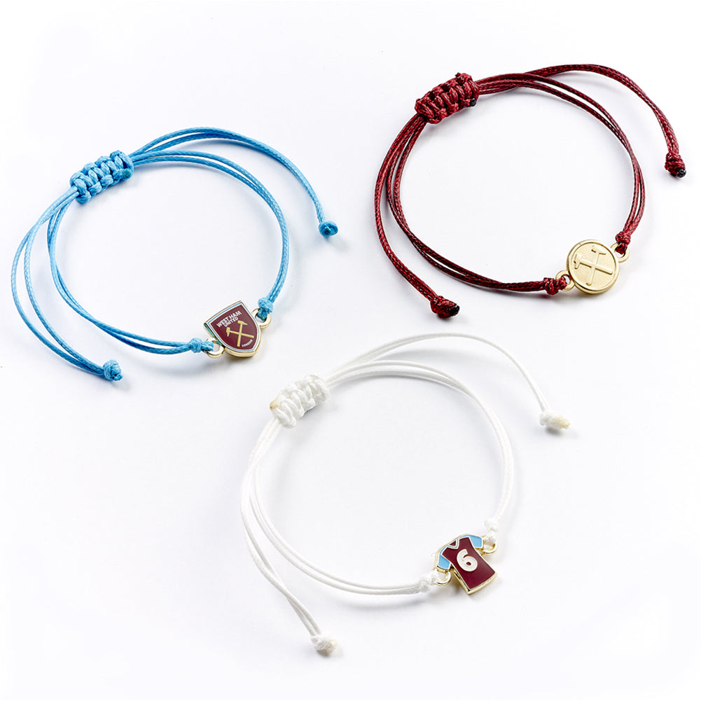 West Ham United FC Friendship Bracelet Set: 2 - Bracelets By West Ham United