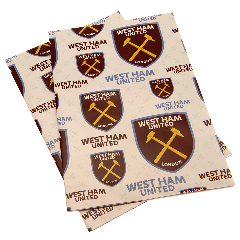 West Ham United FC Text Gift Wrap: 2 - Gift Wrap & Bags By West Ham United