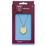 West Ham United FC Gold Finish Crest Necklace: 3 - Necklaces By West Ham United