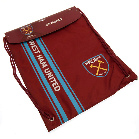 West Ham United FC Stripe Gym Bag: 2 Bags By West Ham United