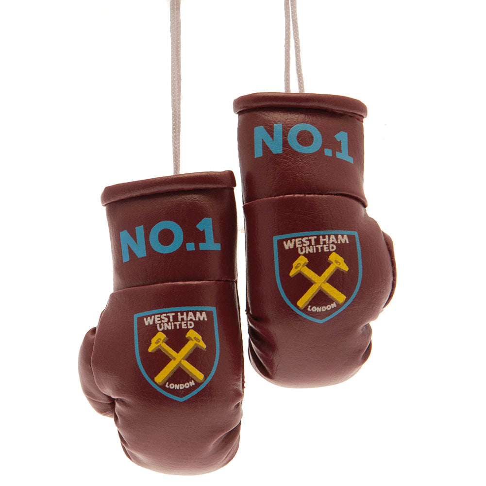 West Ham United FC Mini Boxing Gloves: 1 - Car Accessories By West Ham United