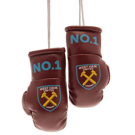 West Ham United FC Mini Boxing Gloves: 1 - Car Accessories By West Ham United