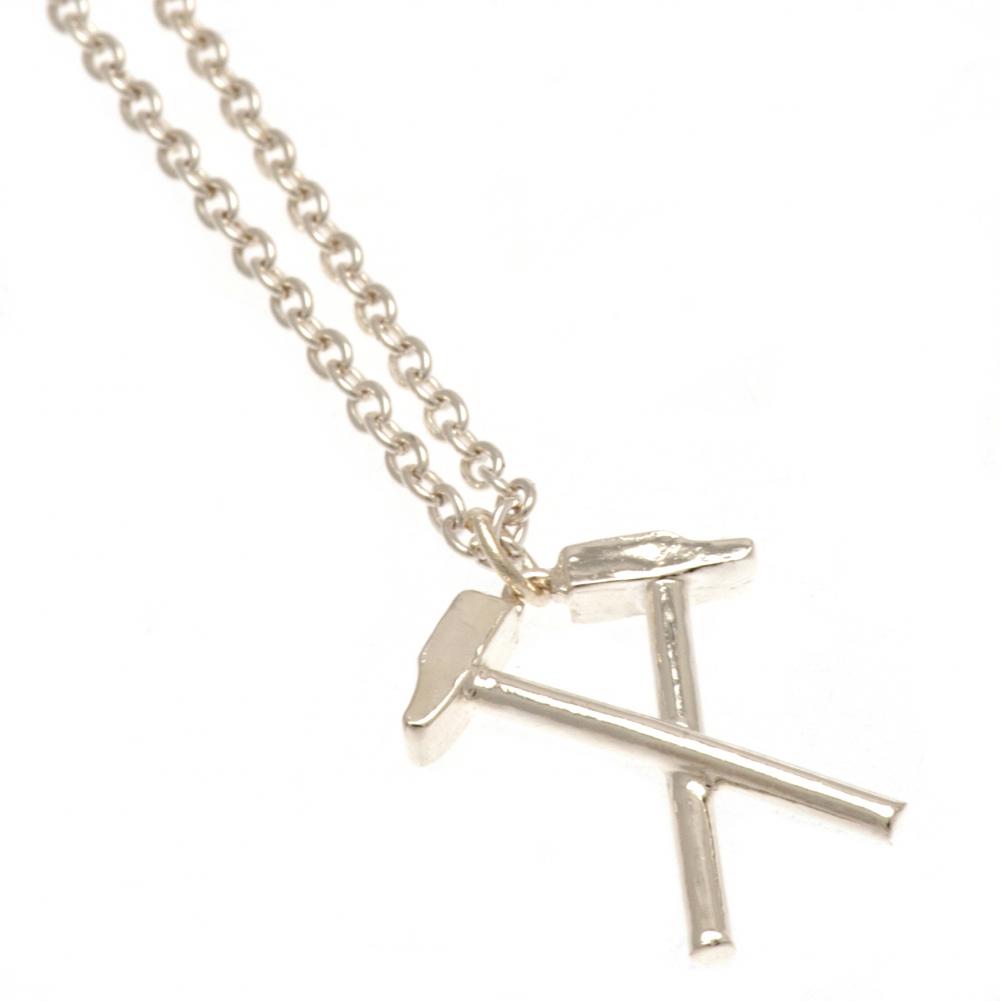 West Ham United FC Silver Plated Pendant & Chain HM: 3 - Jewellery By West Ham United
