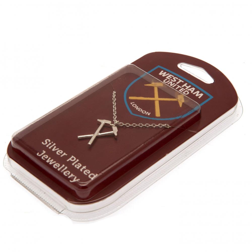 West Ham United FC Silver Plated Pendant & Chain HM - Shop Jewellery At Gift Moments - 1