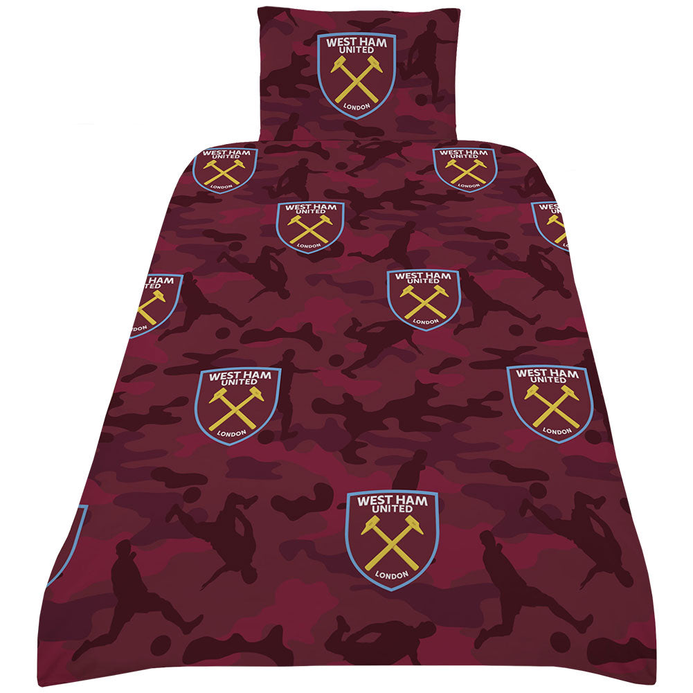 West Ham United FC Player Camo Single Duvet Set: 1 - Bedroom By West Ham United