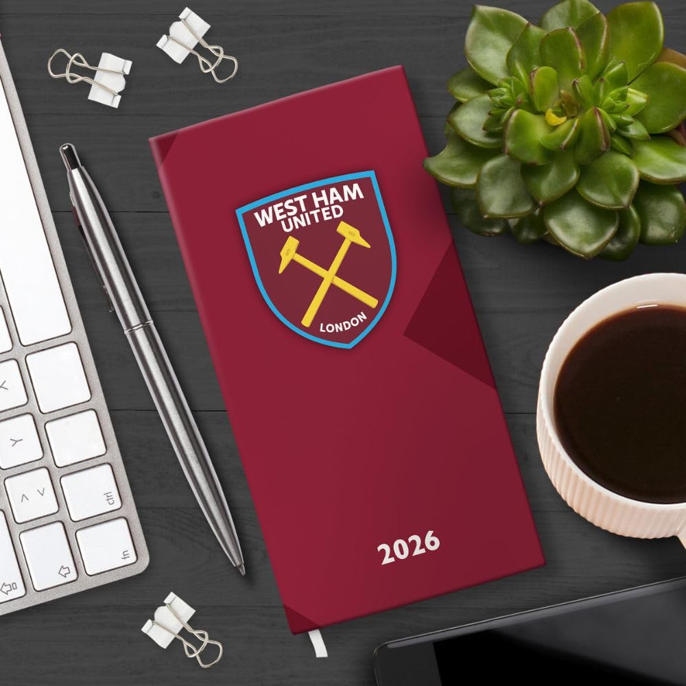 West Ham United FC Slim Diary 2026: 3 - Diaries By West Ham United